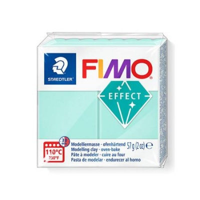 Modelovacia hmota, 57 g, polymérová, FIMO "Effect", pastelovo mätová