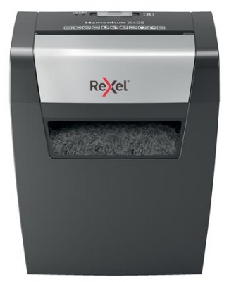 Skartovací stroj, konfety, 6 listov, REXEL, "Momentum X406"