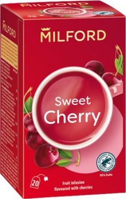 Ovocný čaj, 20x2,5 g, MILFORD "Sweet cherry", čerešňa