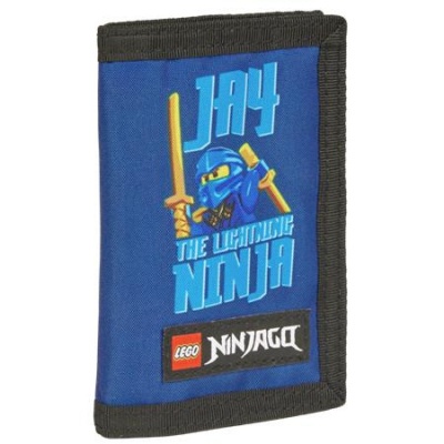 Peňaženka, na suchý zips, LEGO "Ninjago Jay",  modrá, vzorovaná