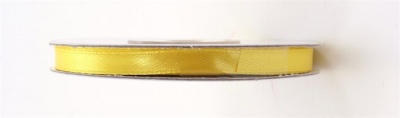 Saténová stuha, 6 mm, žltá