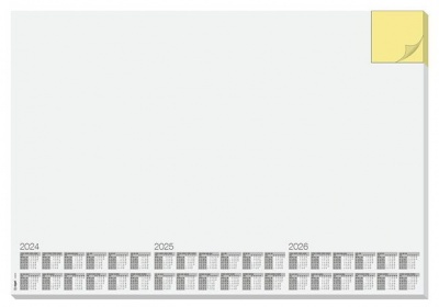 Stolová podložka, 595x410 mm, trojročné kalendárium, so zápisníkom, SIGEL