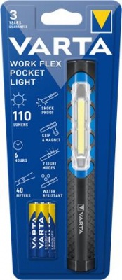 Svietidlo, LED, 3xAAA, VARTA "Work flex"