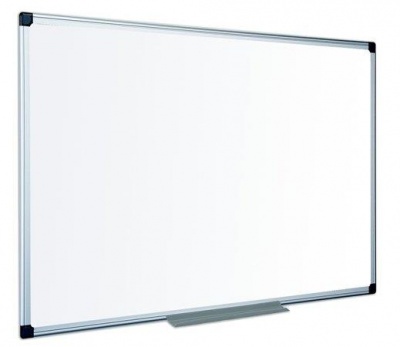 Biela tabuľa, smaltovaná, matná,  120x180 cm, hliníkový rám, VICTORIA VISUAL
