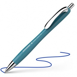 Guľôčkové pero, 0,7 mm, stláčací mechanizmus, SCHNEIDER "Slider Rave XB", tyrkysové