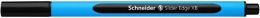 Guľôčkové pero, 0,7 mm, s vrchnákom, SCHNEIDER "Slider Edge XB", čierne