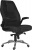 Manažérska stolička, čalúnená, chrómový podstavec, 24 h "MARKUS" čierna