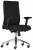 Kancelárska stolička, čalúnená, s opierkami rúk, chrómový podstavec, "BOSTON 24", čierna