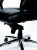 Kancelárska stolička, hojdacia mechanika, čierna koža, chrómový podstavec, MaYAH "Enterprise"