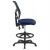 Kancelárska stolička, tmavomodré čalúnenie, sieťové operadlo, čierny podstavec, MAYAH "Matrix", tmavomodrá