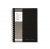 Špirálový zošit, A5, linajkový, 80 strán, PUKKA PAD "Black", čierna