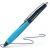 Guľôčkové pero, 0,5 mm, stláčací mechanizmus, tmavomodré-cyanové telo, SCHNEIDER "Haptify", modré